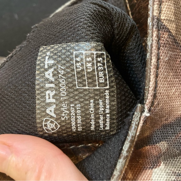Ariat real tree camo boys boots, 5 - Picture 2 of 5